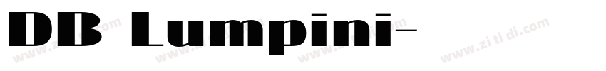 DB Lumpini字体转换